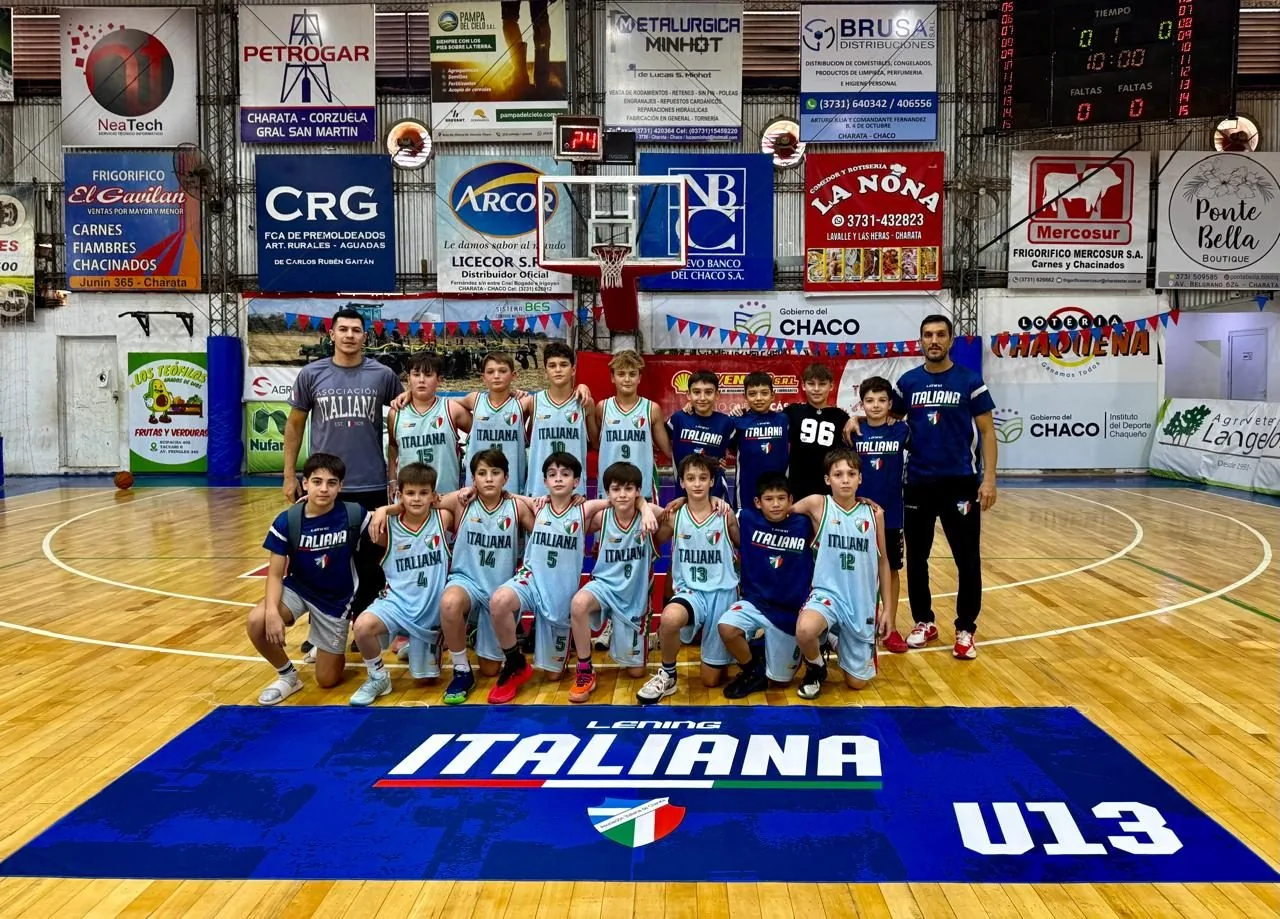 Italiana de Charata pisó fuerte en el debut de las formativas y moviliza a más de 130 jugadores