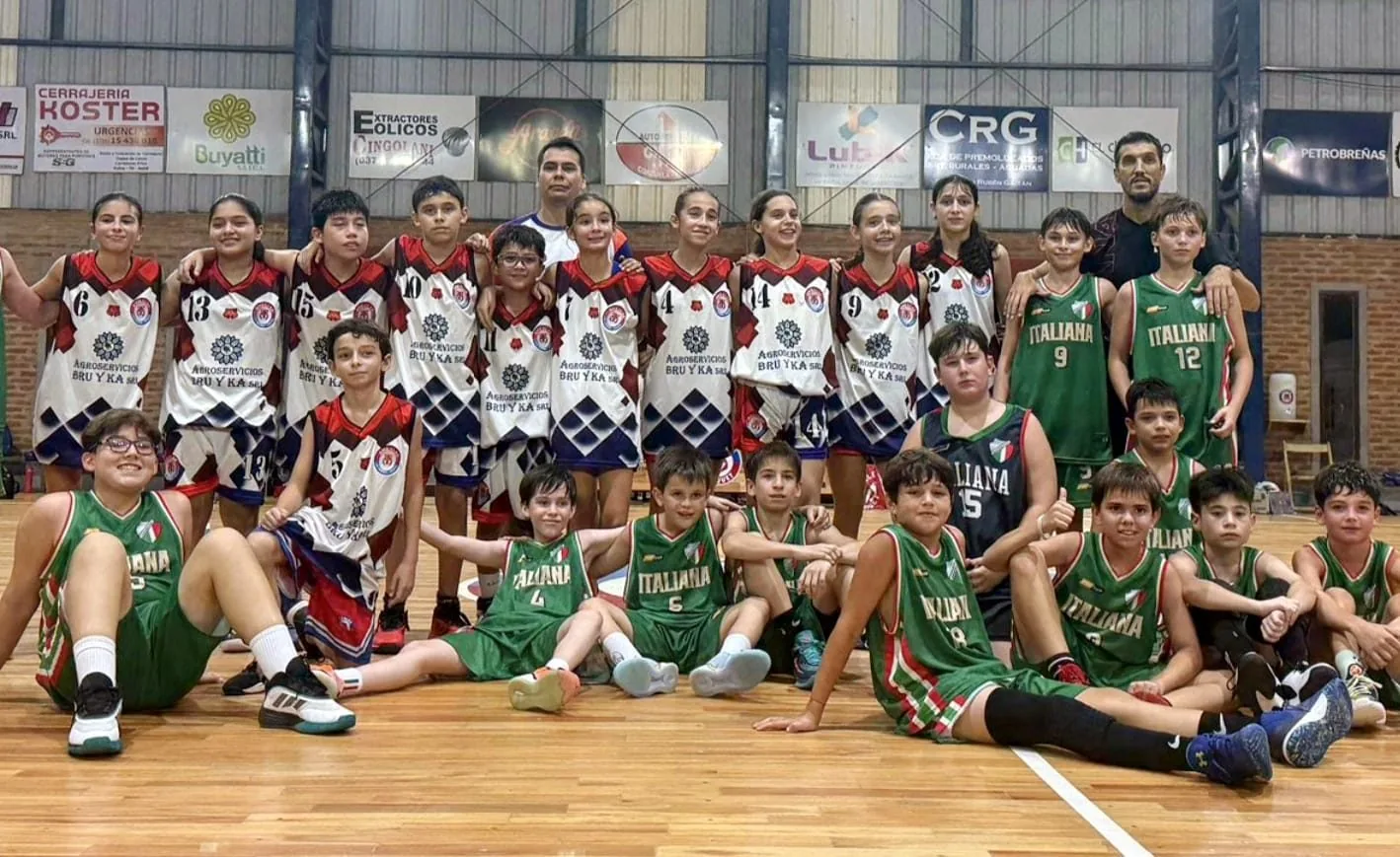 Italiana y Ambalab fortalecen su semillero con una jornada de amistad en Las Breñas