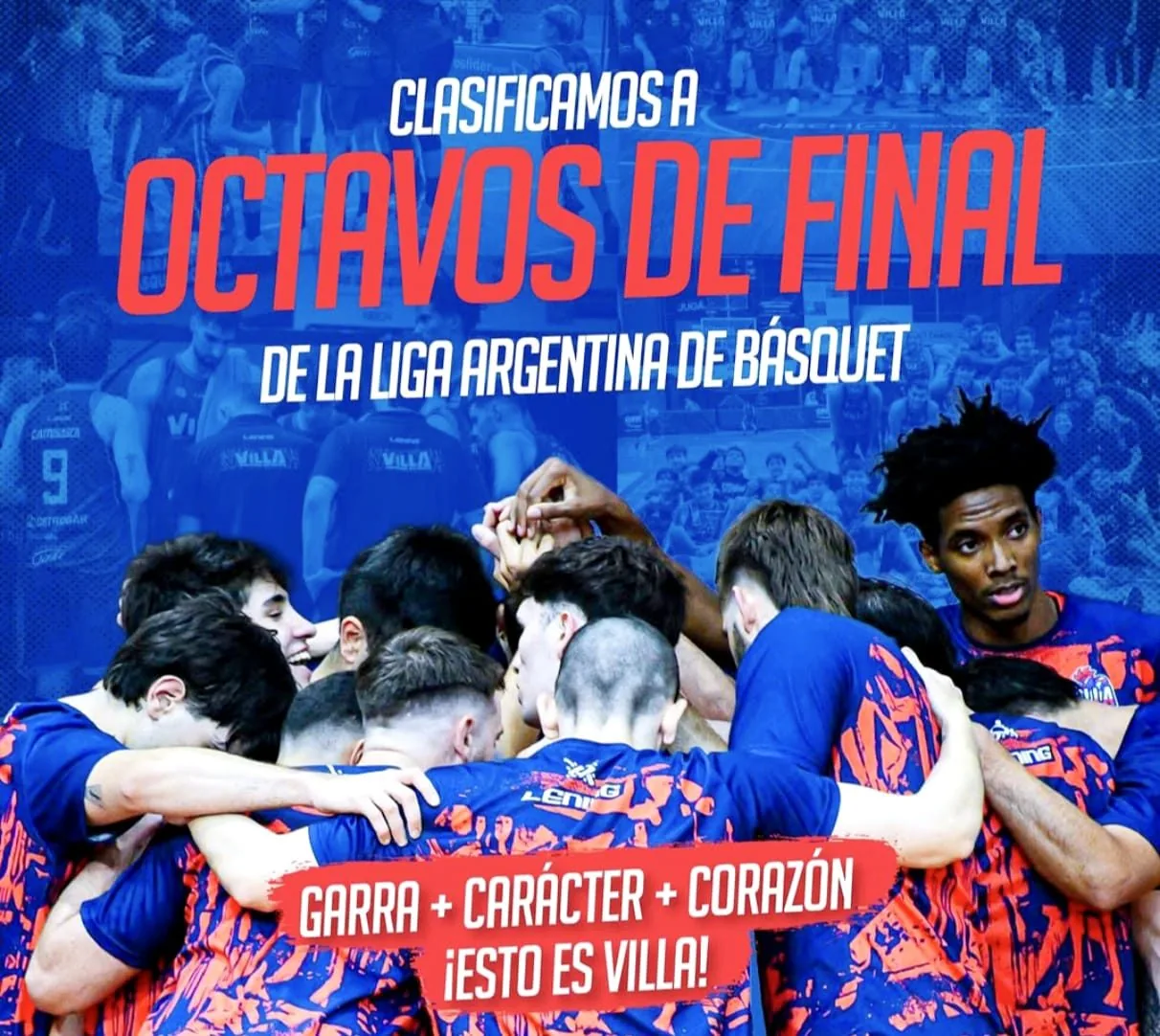 Villa San Martín ya juega su propio partido: los octavos, con garra y corazón